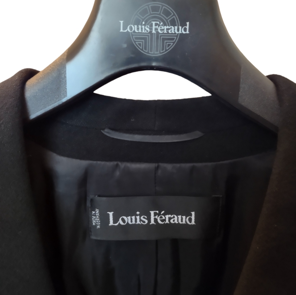 Louis Feraud simple black dress suit